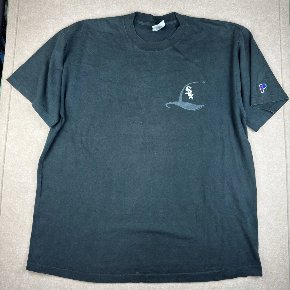 Vintage 1998 Chicago White Sox Shirt XXL Black Pro Player MLB‎ Single Stitch USA